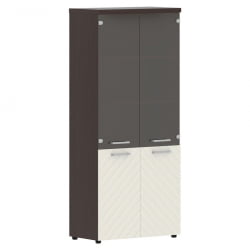 Шкаф комбинированный с топом Торр ЛУКС ТЛХC 85.2 Венге Магия Латте / Torr LUX TLHC