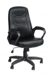 Кресло Амиго 511 УЛТРА кож.зам. Черный / ULTRA