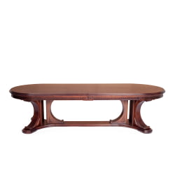 Стол ВЕРСАЛ овальный бук, мдф, 300 (350/400) х 110 х 78 см, Тобаcко / VERSAL Tobacco