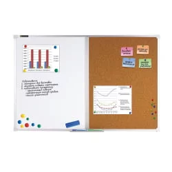 Доска комбинированная магнитно-маркерная БРАУБЕРГ для объявлений 60х90 см / BRAUBERG