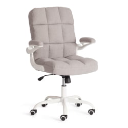 Кресло офисное Лугано Вх ткань теддй, светло-серый / Lugano Wh teddy,