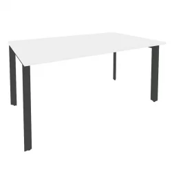 Стол переговорный (1 столешница) ОНИКС О.МП-ПРГ-1.4 Белый Бриллиант/Антрацит / ONIX O.MP-PRG-1.4