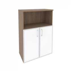 Шкаф средний широкий ОНИКС О.СТ-2.2Р вхите Дуб Аризона / ONIX O.ST-2.2R white