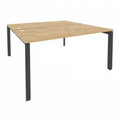 Рабочая станция на П-образном м/к ОНИКС О.МП-Д.РС-2.4.8 Тиквуд Светлый/Антрацит / ONIX O.MP-D.RS-2.4.8