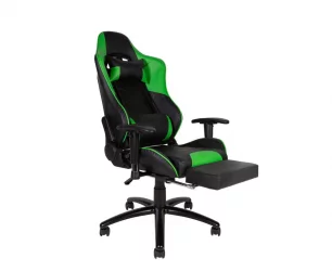 Игровое кресло Лотус ГТС РФ-8066Е Черный/Зеленый / Lotus GTS RF-8066E
