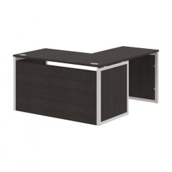 Стол письменный угловой левый КСТЕН-КП КСКПCТ 1415Х Л Дуб Юкон Серый / XTEN-QP XQPCT 1415H L