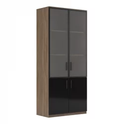 Шкаф для бумаг, глянец АСТИ АСТ33951043 Дуб Черный / ASTI AST33951043