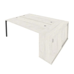 Рабочая станция с опорным шкафом-купе Метал Сйстем Б.РС-СШК-1.5 Наварра/Антрацит / Metal System