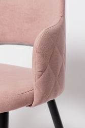 Стул для гостиной К14 блаcк Розовый (РС-12\ч) / black