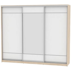 Шкаф-купе Б-220х270х60-1(ДСС-Белый-Д7Д8Д7) / B-220х270х60-1(ДСС-Белый-D7D8D7)