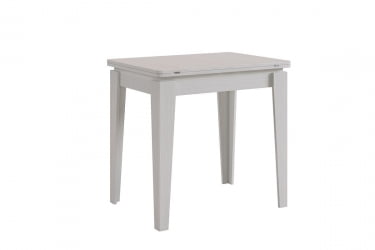 Маленький обеденный стол Фантазия КМ-0216 белый рамух / KM-0216