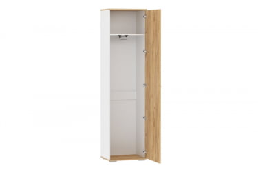Узкий шкаф в прихожую Санти НМ 013.40 Белый/Дуб Крафт Золотой