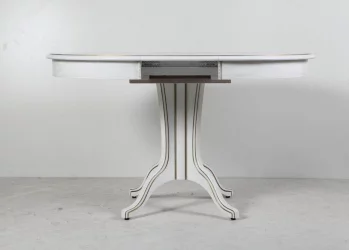 Стол обеденный Орион-5 (д1000) тон 1 с золотой патиной / (d1000)