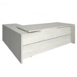 Стол руководителя ЙАЛТА ЛТ-C 22 Р Снежная Платина / YALTA LT-C R