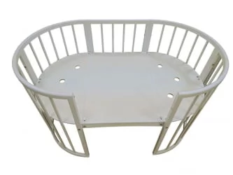 Люлька для новорожденных Меррй Хаппй Мини матовая Белая (3 в 1) / Merry Happy Mini