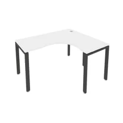 Стол письменный МЕТАЛ СЙСТЕМ Б.СА-3 Пр Белый/Антрацит / METAL SYSTEM