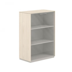 Шкаф средний со стеклом Атлас НЗ-0325.ЙН.ГЛ Ясень Наварра / Atlas NZ-0325.YN.GL