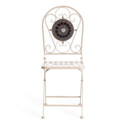 Стул Сеcрет де Маисон ВИCЕНЗА (мод. ПЛ08-7451РВ) металл, 36*35*91 см, белый/плитка калейдоскоп / Secret de Maison VICENZA (mod. PL08-7451RV)