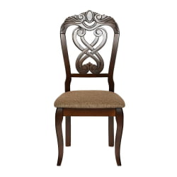 Стул Андромеда/ Андромедэ дерево гевея, 47х55,5х107 см, Каппучино, ткань коричневая С 168-7 / Andromeda Cappuchino, S