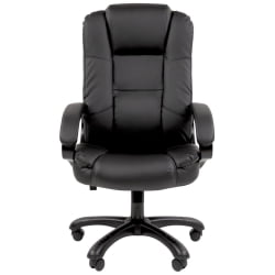 Кресло офисное CХАИРМАН 600 экокожа Черный / CHAIRMAN