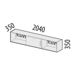 Полка Мегаполис 55.07 Сосна Астрид