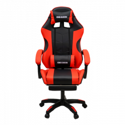 Геймерское кресло 1209-1 КИНГКУЕЕН, цвет черный/красный, 1209-1-блаcк-ред-масс / KINGQUEEN, 1209-1-black-red-mass