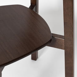 Стул с жестким сиденьем Вега Эмаль белая