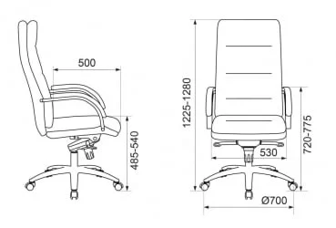 Кресло руководителя Бюрократ Т-9927СЛ Слоновая кость / T-9927SL