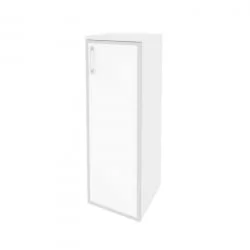 Шкаф средний узкий правый ОНИКС О.СУ-2.4Р(Р) вхите Белый Бриллиант / ONIX O.SU-2.4R(R) white