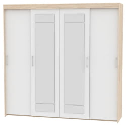 Шкаф-купе Т-5-230х235х60-М(ДСС-Белый-6) / T-5-230х235х60-M(ДСС-Белый-6)