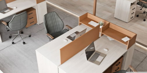 Экран настольный ЛЕМО Л-068-2 Карамель нюд / LEMO L-068-2