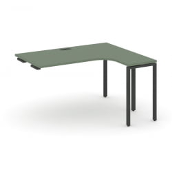 Стол-приставка к опорной тумбе/шкафу (правый) CОНCЕПТ CН.ОСАПР-006(Р) Кобо Черный / CONCEPT CN.OSAPR-006(R)