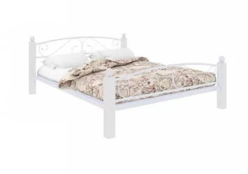 Кровать 160 на 190 Вероника Лукс Плус 1600х1900 Белая / Lux Plus