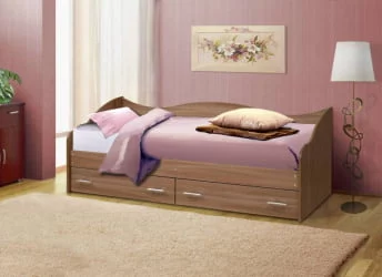 Кровать Софа №1 800*2000 Вишня оксфорд