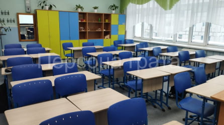 Стол ученический 1-местный регулируемый (рост 3-5) 600х500 мм ЛДСП Серый/Металл Серый