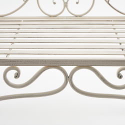 Скамья Сеcрет де Маисон БЕАУДЖОЛАИС (мод. ПЛ08-8574) металл, 136х46х96см, белый антик (антикуе вхите) / Secret de Maison BEAUJOLAIS (mod. PL08-8574) (antique white)