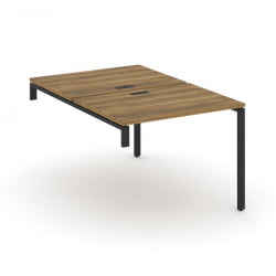 Двойной стол-надставка на опорную тумбу CОНCЕПТ CН.ДСН-001 Сандал Янтарный Черный / CONCEPT CN.DSN-001