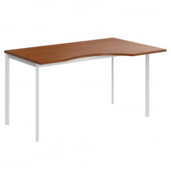 Стол эргономичный ИМАГО-С CА-2С(Л/Р) орех французский белый полуматовый / IMAGO-S CA-2S(L/R)