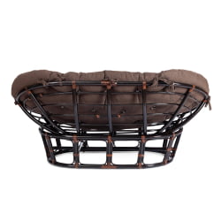 Диван МАМАСАН/МАМАСАН 23/02 В /с подушкой/ подушка 182х119 см, 169х102х80 см, Антикуе бровн (античный черно-коричневый), ткань, коричневый, 3М7 / MAMASAN/МАМАСАН W Antique brown