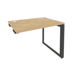 Стол-приставка на О-образном м/к к опорным элементам ОНИКС О.МО-СПР-1.7 Тиквуд Светлый/Антрацит / ONIX O.MO-SPR-1.7