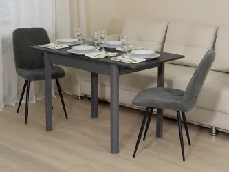 Раздвижной стол Орфей 44 Антрацит-Оникс