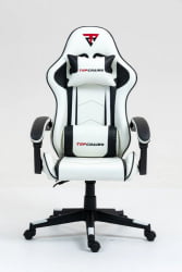 Кресло спортивное ТопЧаирс Шадов бело-черный / TopChairs Shadow