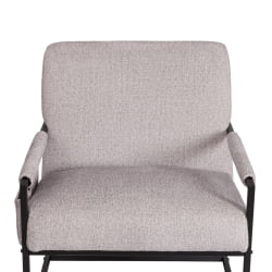 Кресло Чарли ЛУКС/Чарли Люкс велюр/букле, ВТ шапе силвер, 70х80х82 см / Charli LUX/Чарли VT shape silver,