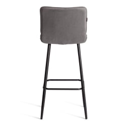Барный стул Бари/Бари велюр, серый, 29, 45х56х110 см / Bari/Бари