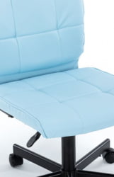 Кресло для персонала Еверпроф ЕП-300 Экокожа Бирюзовый / Everprof EP-300
