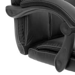 Кресло руководителя Камбридге металБЛ кож/зам/ткань, черный/черный, 36-6/11 / Cambridge metalBL