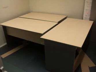 Стол письменный СП-3 Клен/металлик