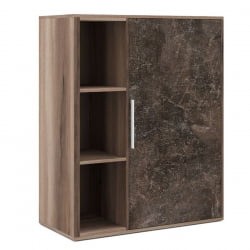 Шкаф средний с вертикальной нишей Б-ТОНЕ БТН36151042 Вяз Бетон темный / B-TONE BTN36151042