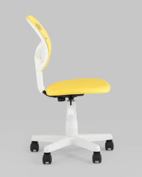 Кресло компьютерное детское ЛОЛО Пет Ловер желтый пластик белый / Pet Lover