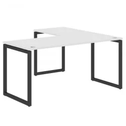 Стол угловой левый КСТЕН-К КСКCТ 1615 Л Белый Антрацит / XTEN-Q XQCT L